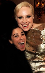 Sarah Silverman and Gwendoline Christie at the after party for the premiere of HBO's "Game of Thrones" (18/4/13)