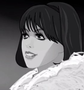 An animated version of Wendy Padbury as ‘Zoe Heriot’ in a reconstructed episode of “Doctor Who” (ep #6.06)