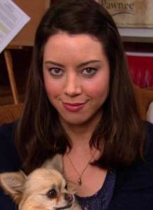 Aubrey Plaza as ‘April Ludgate’ in “Parks and Recreation” (S4)